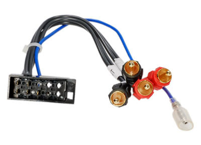 ADAPTOR AUDIO-OUT  ISO 10 PIN  RCA & POWER ANTENNA  AUDI  